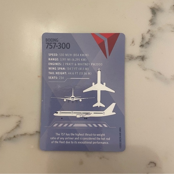 Delta Air Lines Pilot Trading Cards 2022 Set of 7 with Boeing and Airbus Collect - Picture 14 of 16